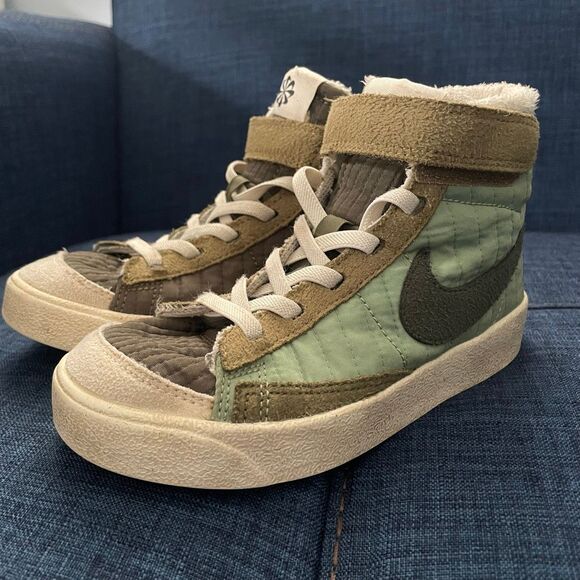 Nike blazer green little girl shoe size 11C - Picture 3 of 9